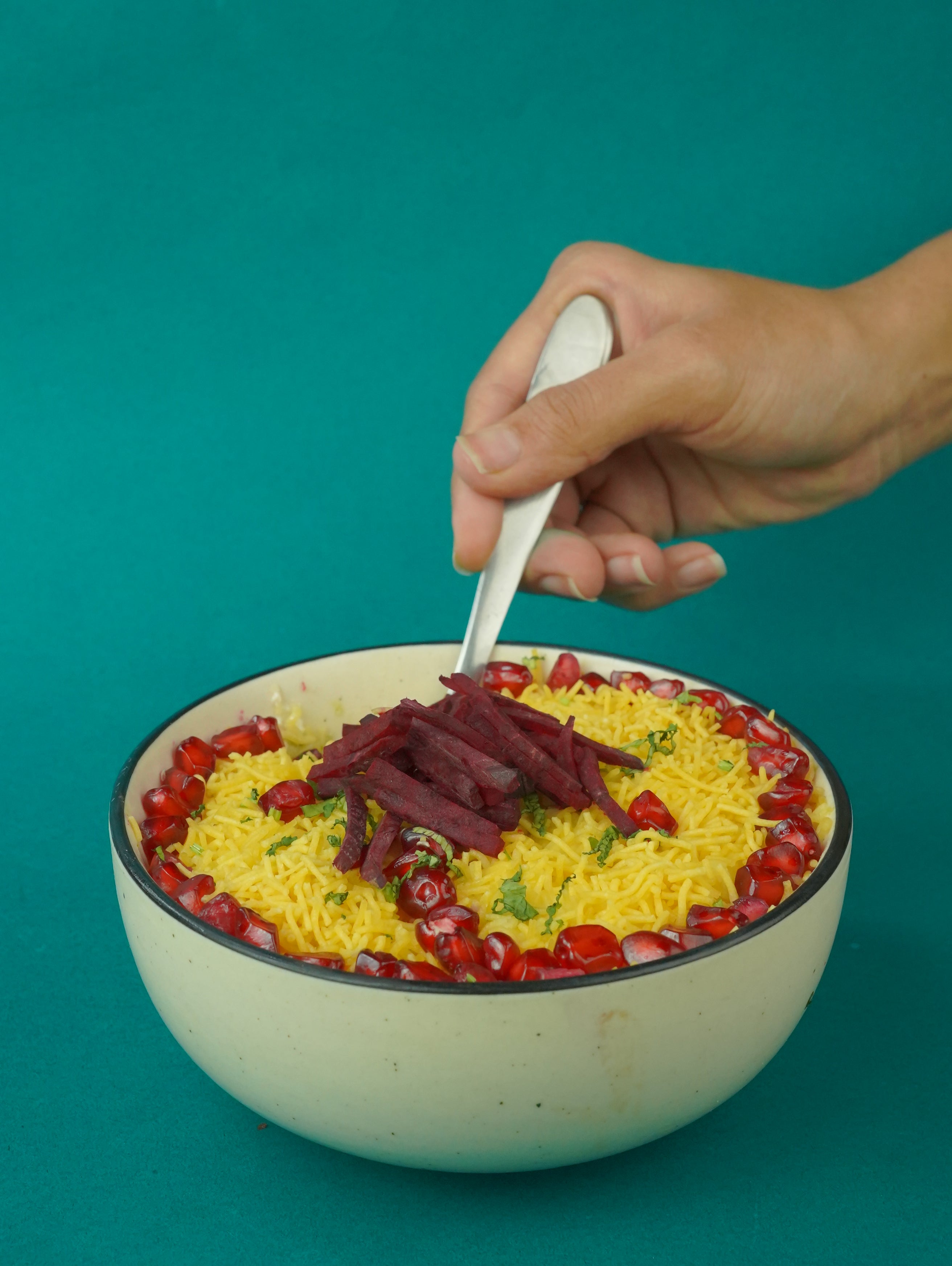 High Protein Tikki Chaat