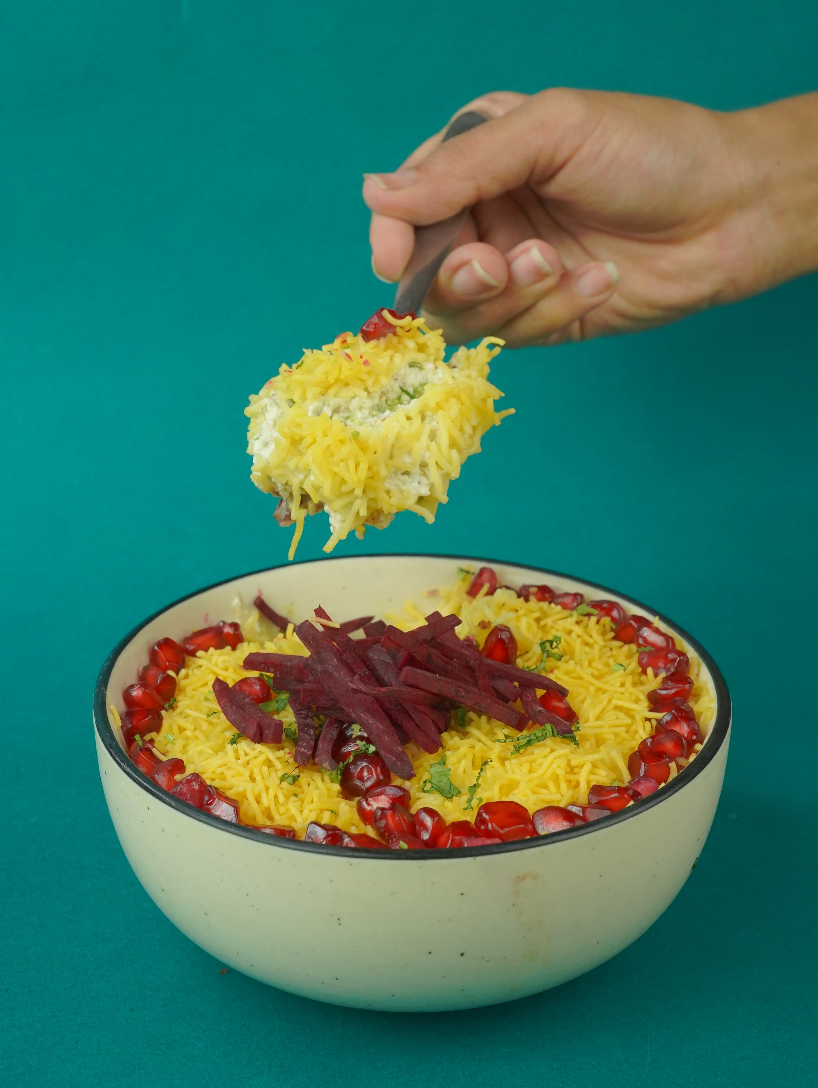 High Protein Tikki Chaat
