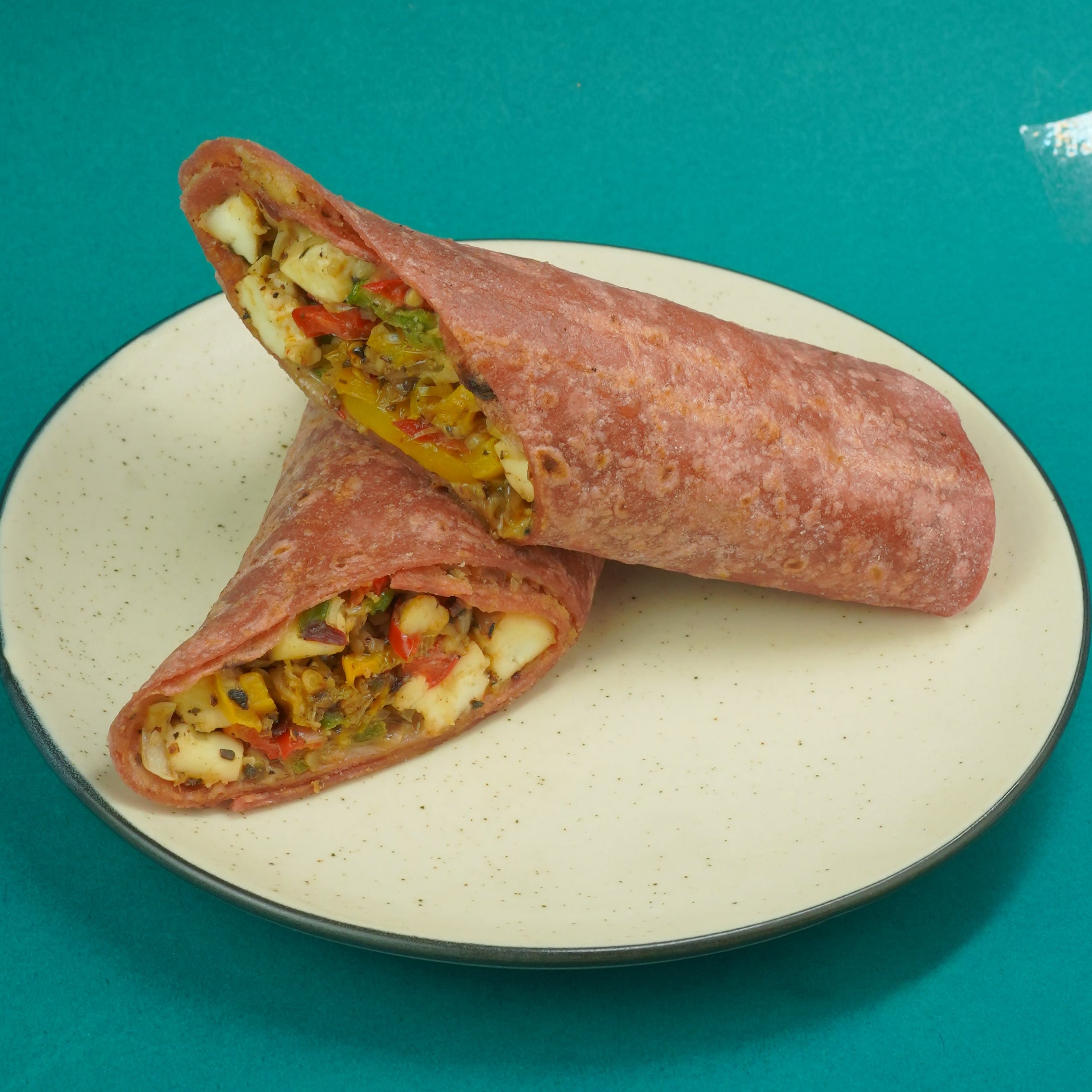 Garlic Mushroom Paneer Wrap